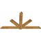 Ekena Millwork Kennewick Rough Sawn Timber Gable Bracket, Western Red Cedar, 84"W x 45"H x 2"D x 6"F, 13/12 Pitch GBW084X45X0206KEN00RWR - alternate 4